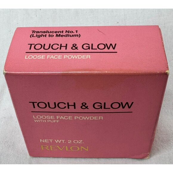 Vintage Revlon Touch & Glow Loose Face Powder Translucent No.1 Light - Med - Picture 4 of 7
